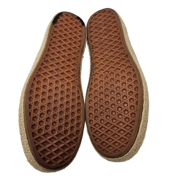 Vans Tropical Floral Platform Espadrilles Shoes Deep Sea Coral Size W9.5 M8 - Picture 7 of 10